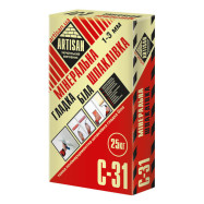 Artisan С-31 Шпаклевка фасадная полимерцементная гладкая белая, 25 кг