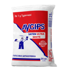 Aygips Saten Ultra White Шпаклевка гипсовая, 25 кг