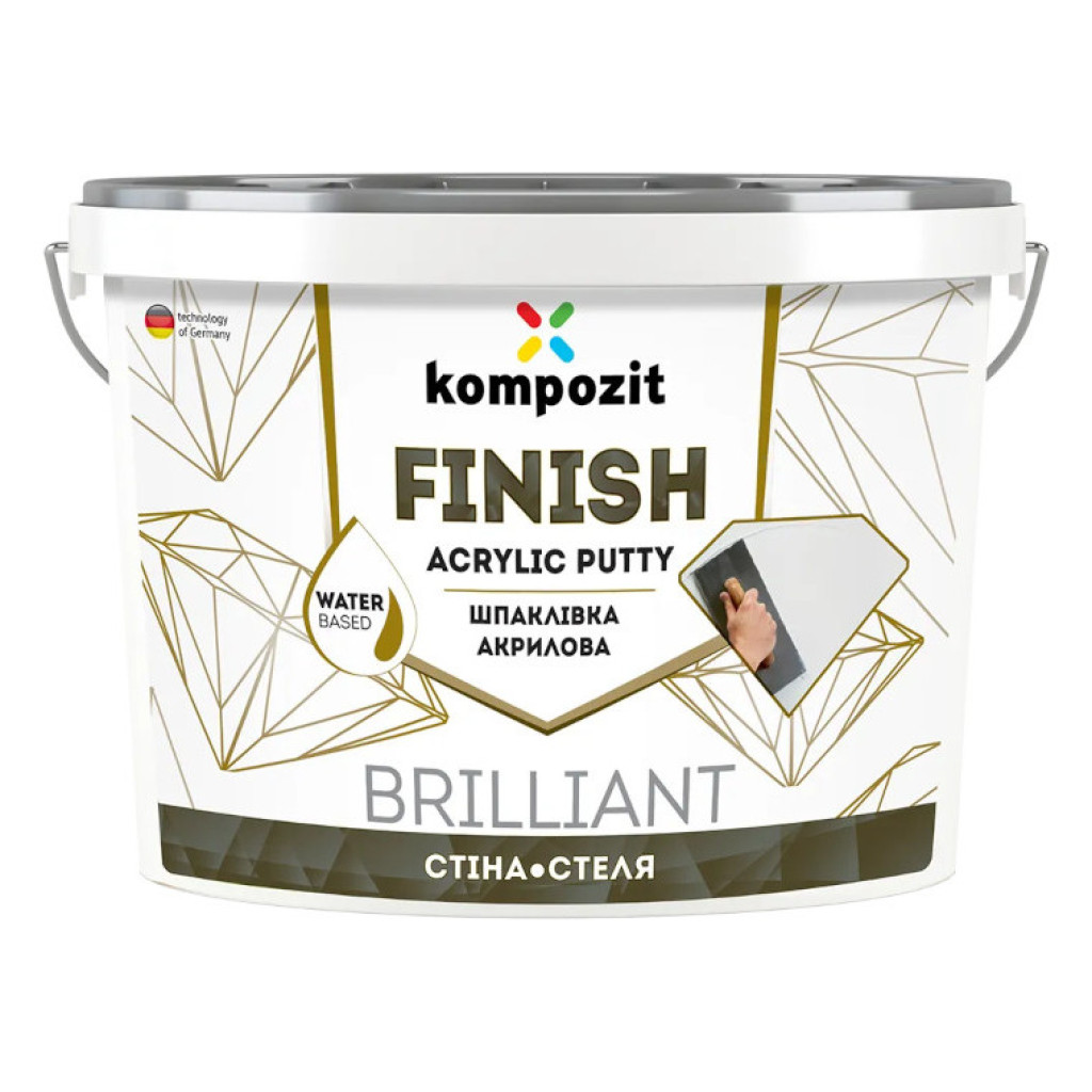 Kompozit Finish Шпаклевка акриловая, 15 кг