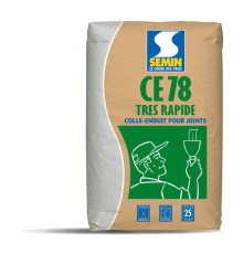 Semin CE-78 Tress Rapide Шпаклевка гипсовая для гипсокартона с армирующей сеткой, 25 кг