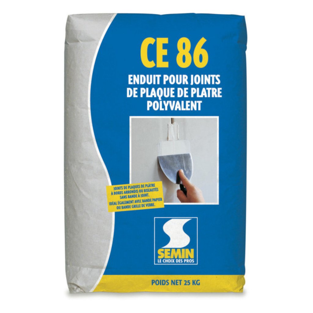 Semin CE-86 Шпаклевка высокопрочная для гипсокартона, 25 кг