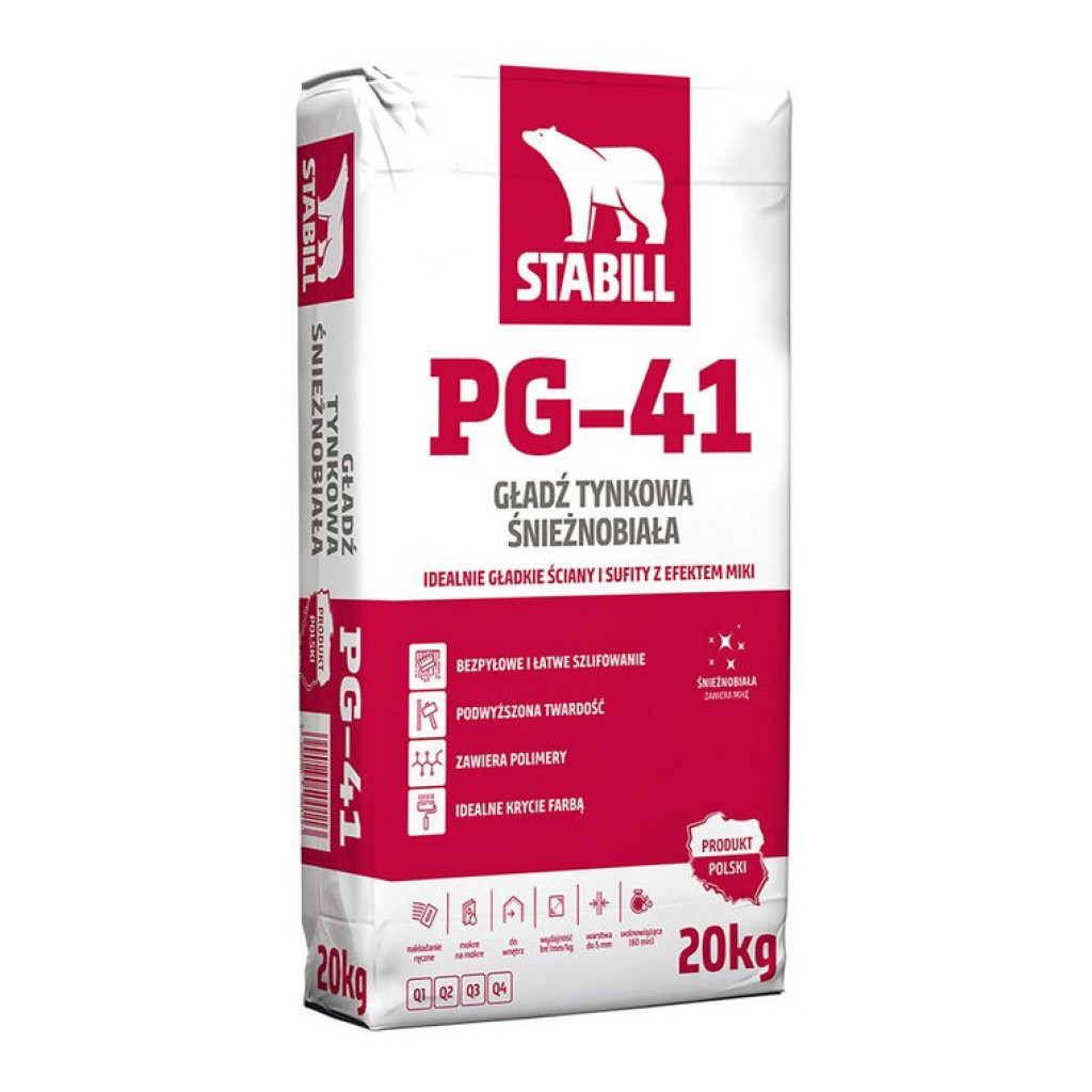 Stabill PG-41 Шпаклевка гипсовая, 20 кг