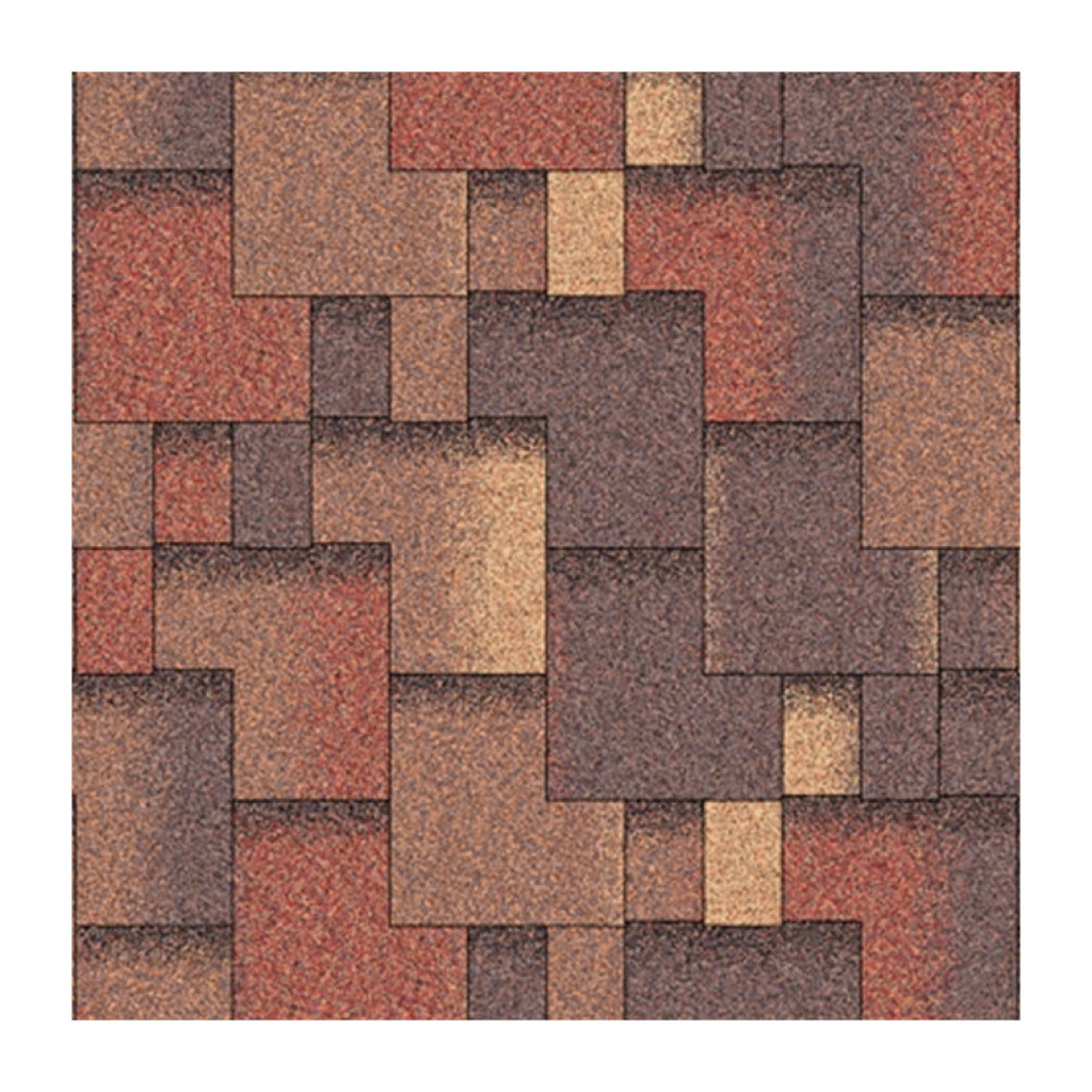 Aquaizol Битумная черепица Акцент Марокко, 3 м²