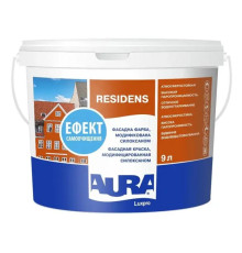 Aura Luxpro Residens Силіконова фасадна фарба, біла і прозора, 9 і 10 л