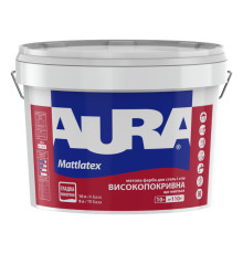 Aura Mattlatex Латексная интерьерная краска, белая и прозрачная, 9 и 10 л