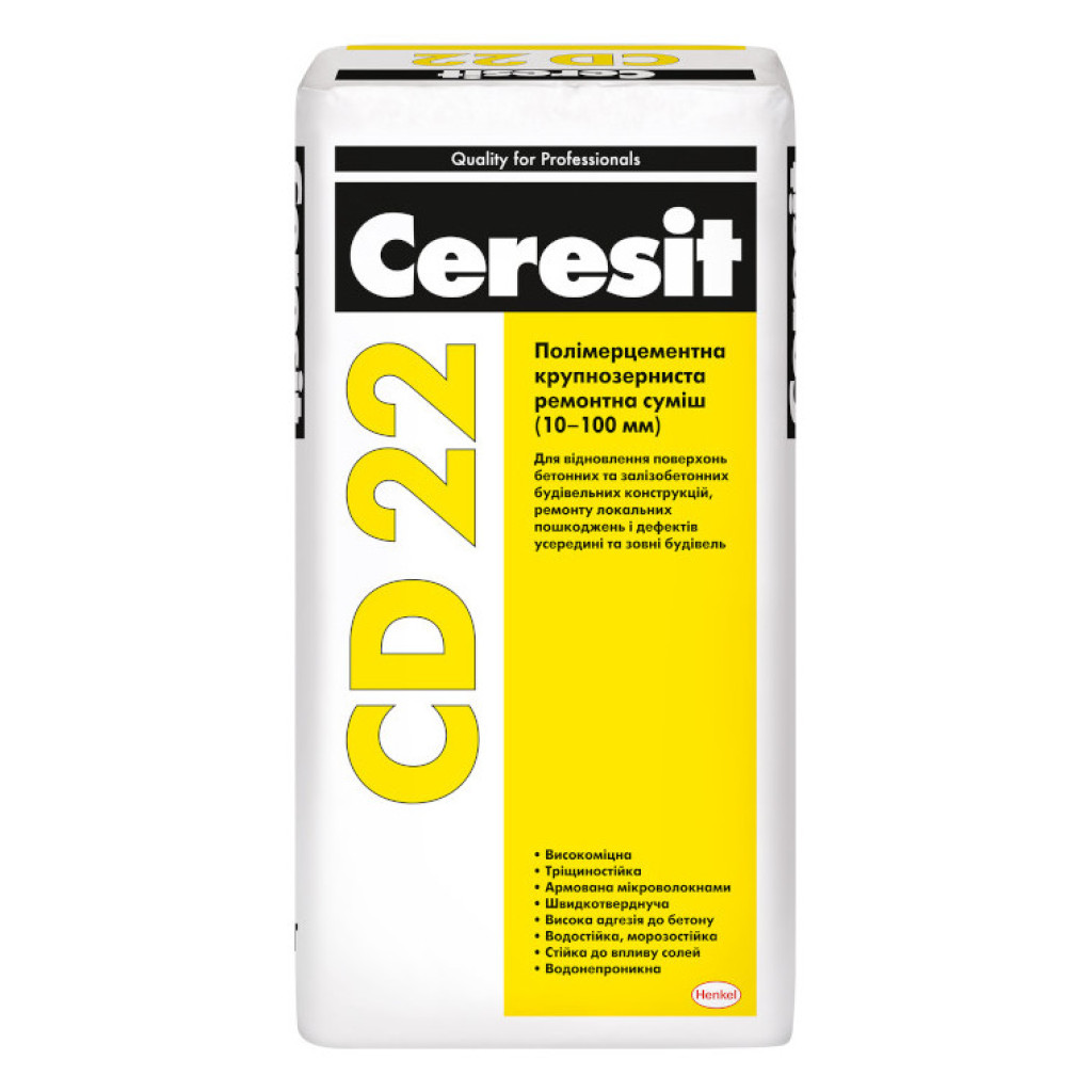Ceresit CD-22 Смесь ремонтно-восстановительная, 25 кг