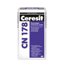 Ceresit СN-178 Легковыравнивающая смесь для стяжек, 15-80 мм, 25 кг