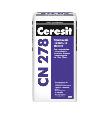 Ceresit СN-278 Легковирівнювальна суміш для стяжок, 15-50 мм, 25 кг