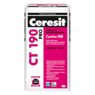 Ceresit CT 190 Pro Армировочная и клеевая смесь для минеральной ваты, 27 кг