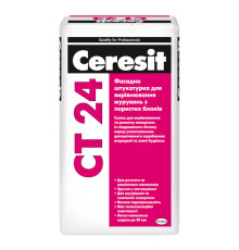 Ceresit CT 24 Цементная штукатурка для газобетона, 25 кг