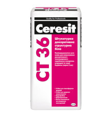Ceresit CT 36 Штукатурка декоративная структурная белая, 2 мм, 25 кг