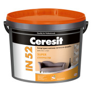 Ceresit IN 52 Super Латексная интерьерная краска, база A и C, 10 л