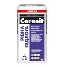 Ceresit Ровный пол Смесь самовыравнивающаяся для пола, 3-80 мм, 25 кг