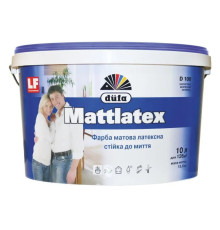 Dufa Mattlatex D100 Латексна біла фарба для внутрішніх робіт, 10 л