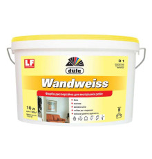 Dufa Wandweiss D1 Водно-дисперсионная белая краска, 10 л