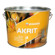 Eskaro Akrit 4 Акрилатная интерьерная белая краска, 5.7 и 9.5 л