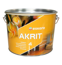 Eskaro Akrit 4 Акрилатная интерьерная белая краска, 5.7 и 9.5 л