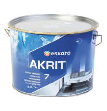 Eskaro Akrit 7 TR Акрилатная краска для внутренних работ, белая и прозрачная, 9.5 л
