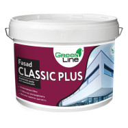 Green Line Fasad Classic Plus Акрилова фасадна і інтер’єрна біла фарба, 10 л