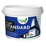 Green Line Fasad Standard Акрилова фасадна і інтер’єрна біла фарба, 10 л