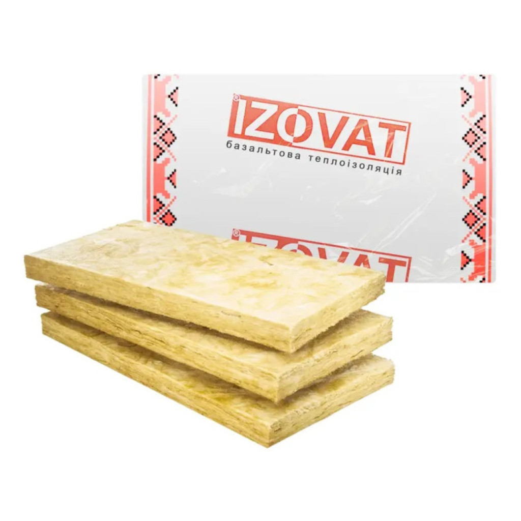 Izovat 135 кг Фасадная базальтовая вата 100*1000*600 и 050*1000*600 мм