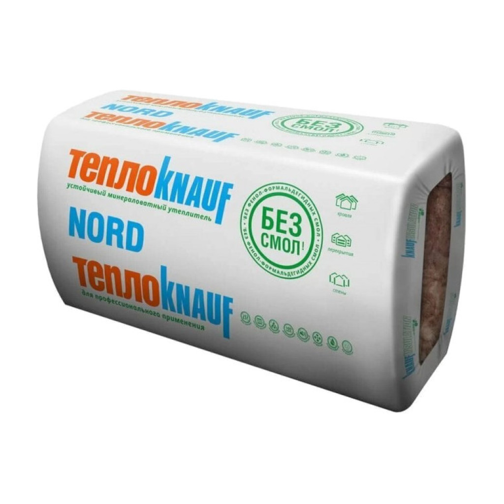 Knauf Nord TS 035 Мінеральна вата, (6*100)*610*1230 і (12*50)*610*1230 мм