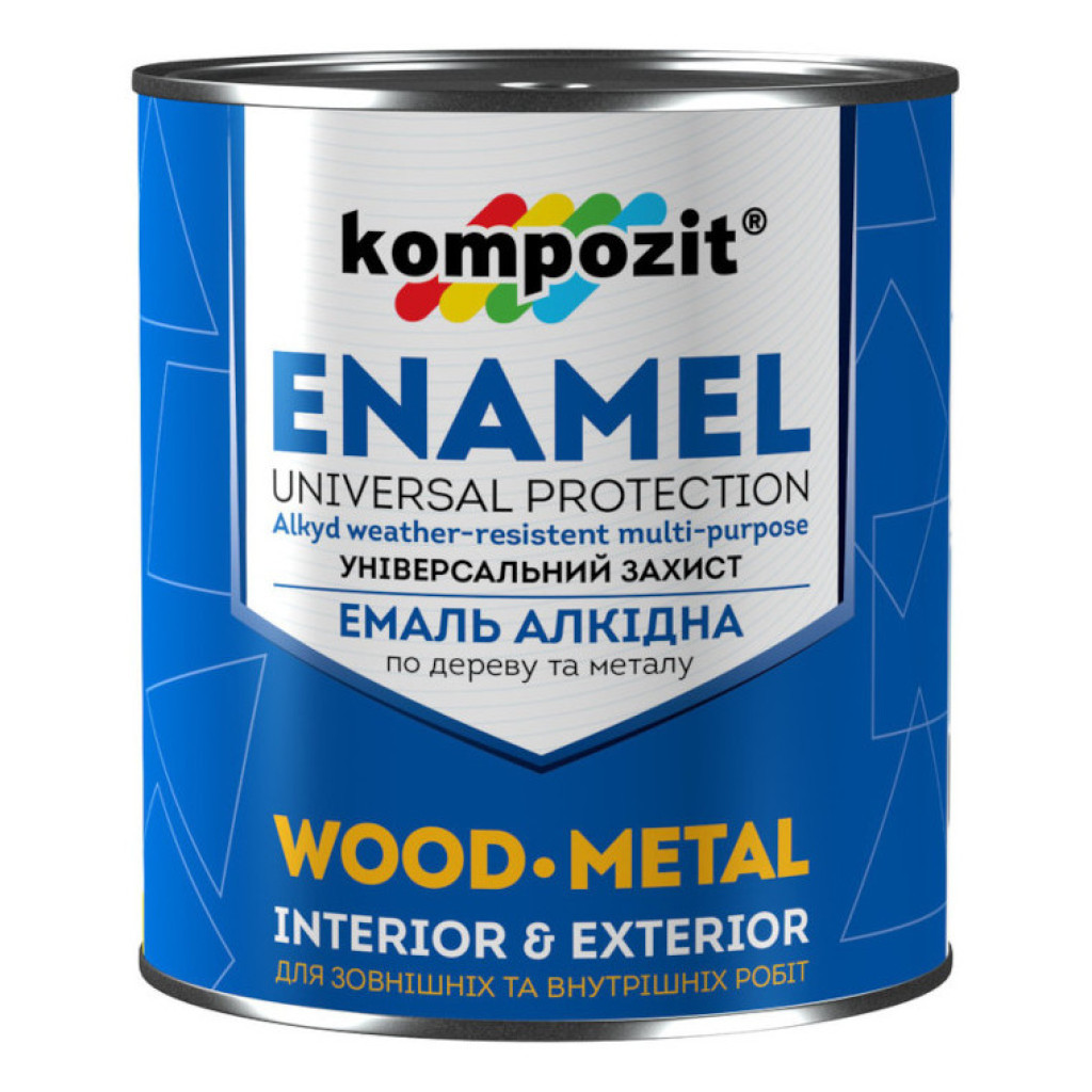 Kompozit Эмаль алкидная универсальная серая, 0.9 и 2.8 кг