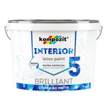 Kompozit Interior 5 Интерьерная акриловая белая краска, 14 кг