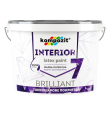 Kompozit Interior 7 Латексная белая краска для внутренних работ, 9 л, 14 кг