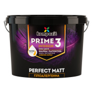 Kompozit Prime 3 Латексная белая краска для внутренних работ, 9 л
