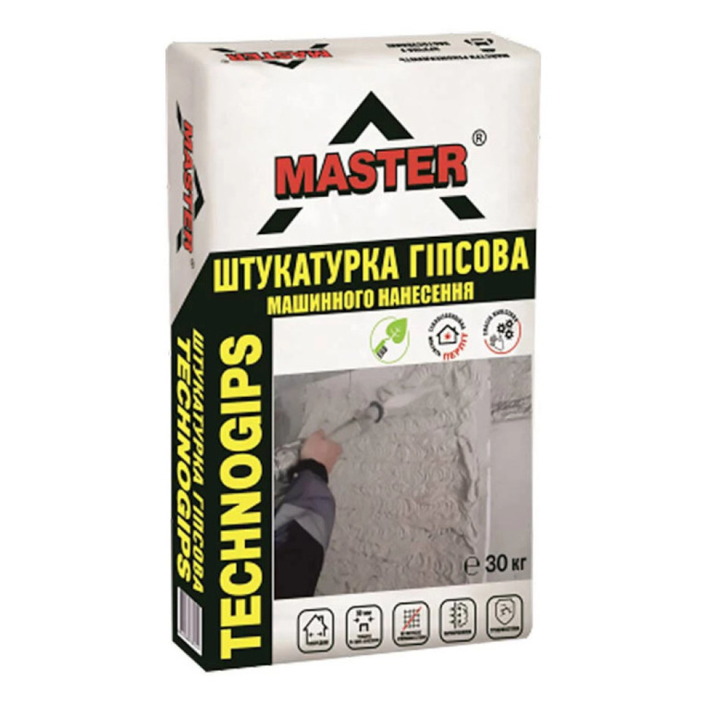 Master Technogips Гипсовая штукатурка универсальная, 30 кг