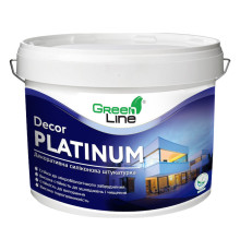 Поліпласт Decor Platinum Штукатурка Короїд декоративна силіконова біла, 25 кг