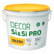 Siltek Decor Si & Si Pro Штукатурка Камінцева біла декоративна силікат-силіконова база DА, 1.5 мм, 25 кг
