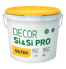 Siltek Decor Si & Si Pro Штукатурка Камінцева біла декоративна силікат-силіконова база DА, 1.5 мм, 25 кг