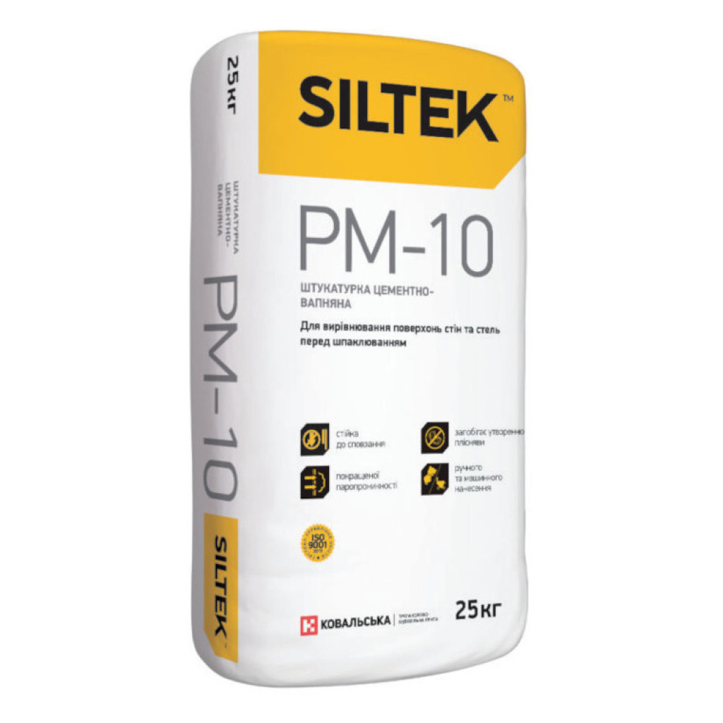 Siltek PM-10 Цементно-известковая универсальная штукатурка, 25 кг