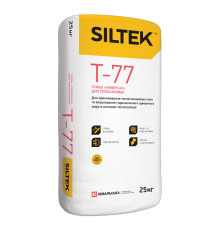 Siltek Т-77 Клей для теплоизоляции и армирования: ППС, ЭППС, пенопласта, минеральной ваты, 25 кг