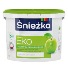 Sniezka Eko Акрилова біла фарба для внутрішніх робіт, 14 кг, 10 л