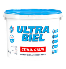 Sniezka Ultra Biel Акриловая белая краска для стен и потолка, 14 кг