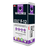 Wallmix F-12 Клей для ППС, пеноплекса, пенопласта, стиродура и армирования фасада, 25 кг