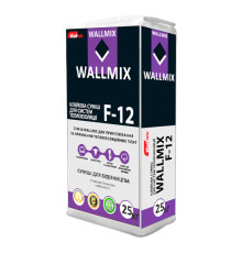Wallmix F-12 Клей для ППС, пеноплекса, пенопласта, стиродура и армирования фасада, 25 кг