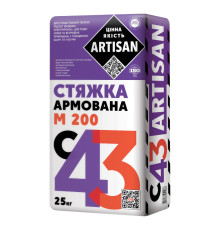 Artisan С-43 Стяжка черновая армированная, 10-100 мм, 25 кг