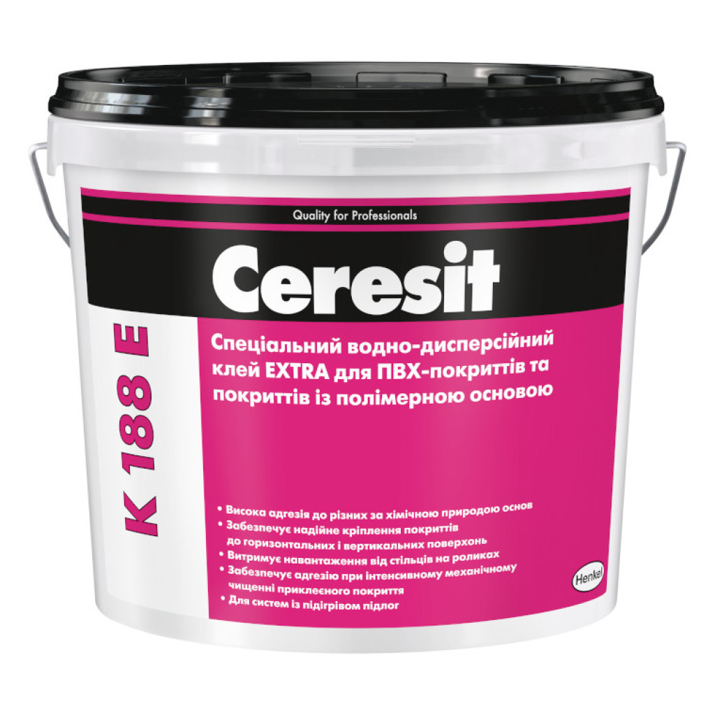 Ceresit K 188 E Клей для ПВХ-покрытий с полимерным основанием, 12 кг