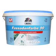 Dufa Fassadenfarbe F90 Акрилова фасадна і інтер’єрна біла фарба, 10 л, 15,6 кг