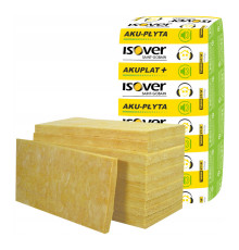 Isover Aku-Plyta Минеральная звукоизоляционная вата, 1200*600*100 мм, 7.2 м²
