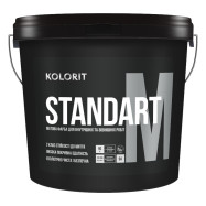 Kolorit Standart М Латексна біла фарба для внутрішніх і зовнішніх робіт, 9 л
