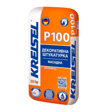 Kreisel P100 Штукатурка Баранець мінеральна біла фасадна декоративна, 1.5 і 2 мм, 25 кг