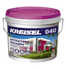 Kreisel 040 Штукатурка Короїд декоративна фасадна силікат-силіконова 1.5, 2 і 3 мм, 25 кг