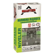 Master Niveler Cамовыравнивающая армированная смесь для пола, 5-50 мм, 25 кг