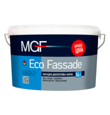 MGF Eco Fassade M690 Акрилова фасадна і інтер’єрна біла фарба, 14 кг, 10 л