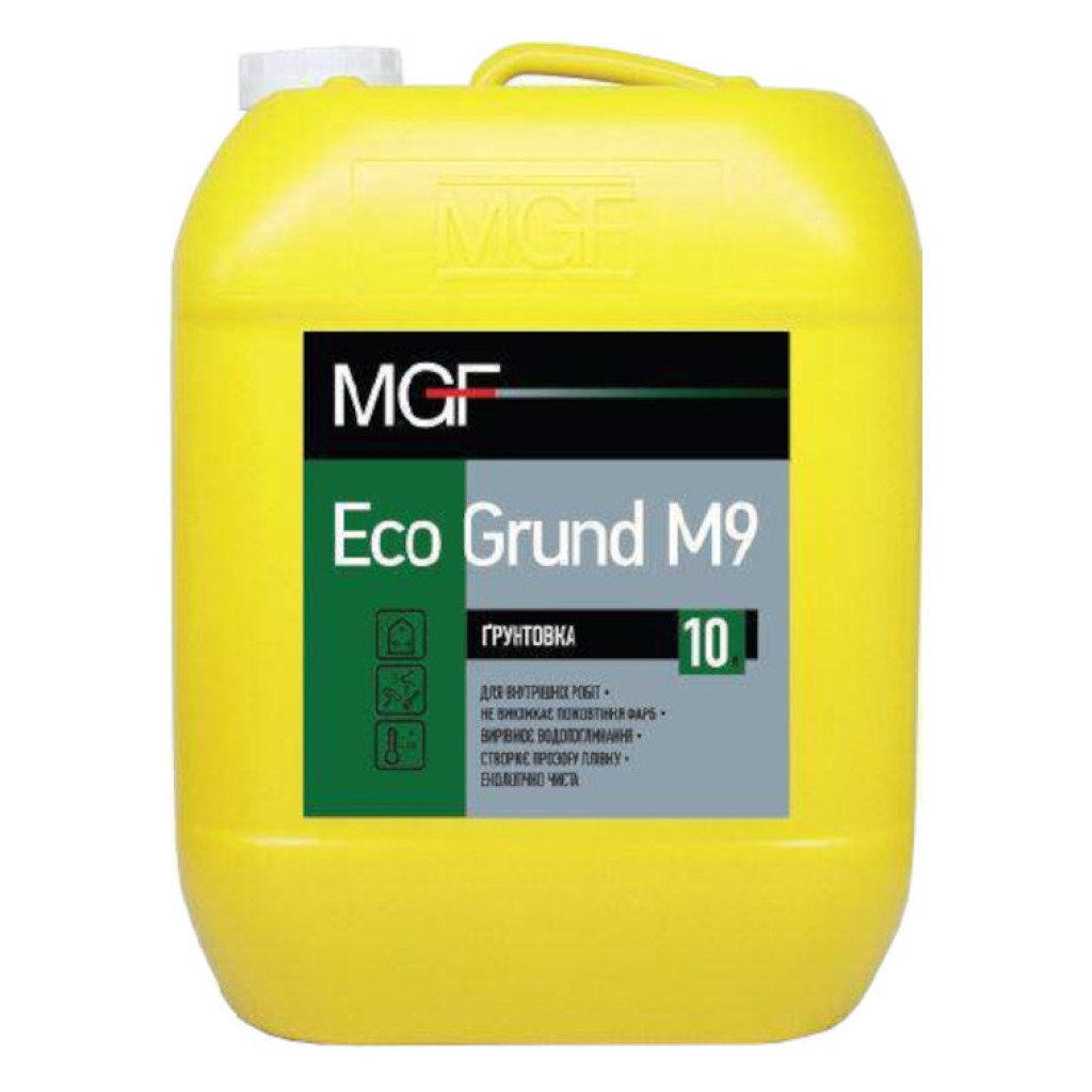 MGF Eco Grund M9 Акриловая грунтовка под краску для внутренних работ, 10 л